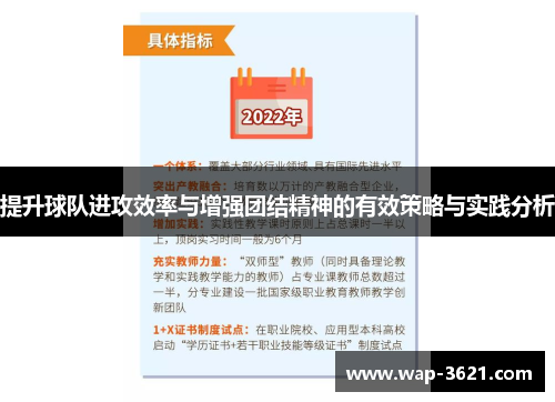 提升球队进攻效率与增强团结精神的有效策略与实践分析